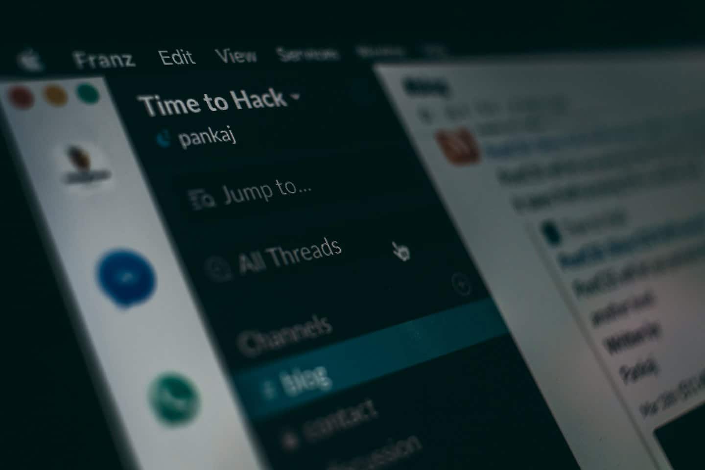 Computer screen shows a dark-themed software interface.